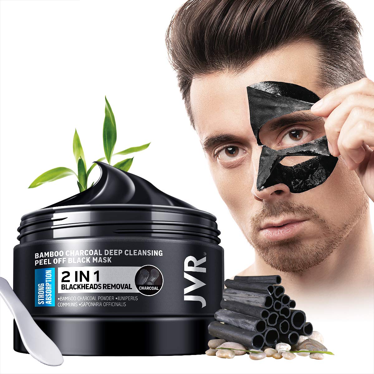 JVR Blackhead Remover Mask - Bamboo Charcoal Cleansing Mask