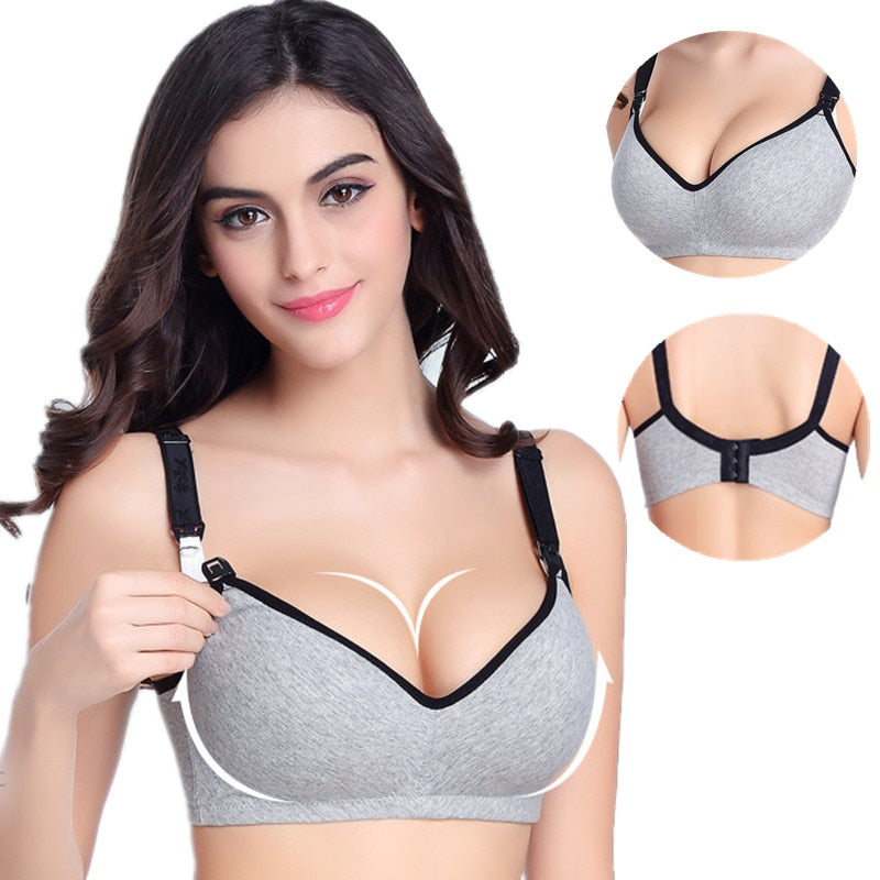 Cotton Breastfeeding Maternity Bra