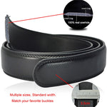 Genuine Leather Belts for Men - Automatic Buckle