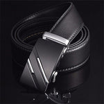 Genuine Leather Belts for Men - Automatic Buckle