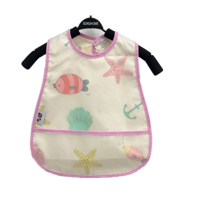 Baby Waterproof Bibs™ - Soft Adjustable Snaps Feeding Bibs For Infants and Toddlers