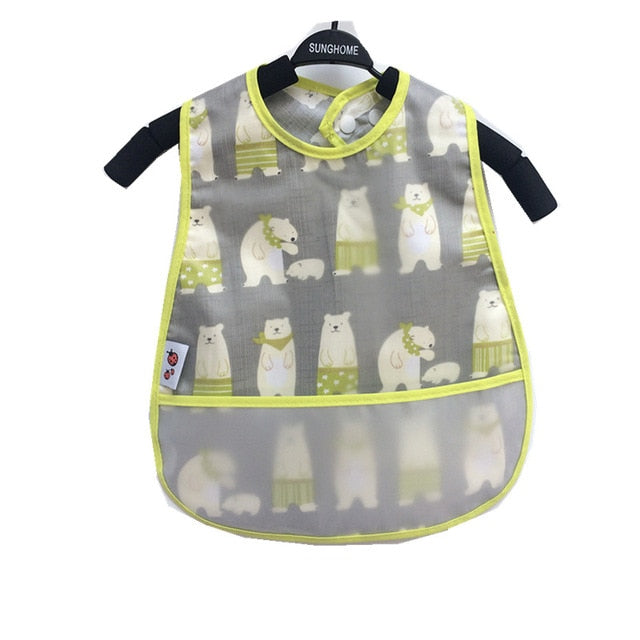 Baby Waterproof Bibs™ - Soft Adjustable Snaps Feeding Bibs For Infants and Toddlers