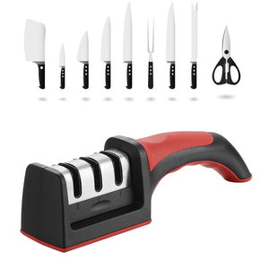 Electric Knife Sharpener 2-Stage Kitchen Sharpening Stone Grinder Knives  Tool