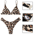 OMKAGI™ - Bikini Leopard High Cut Swimwear