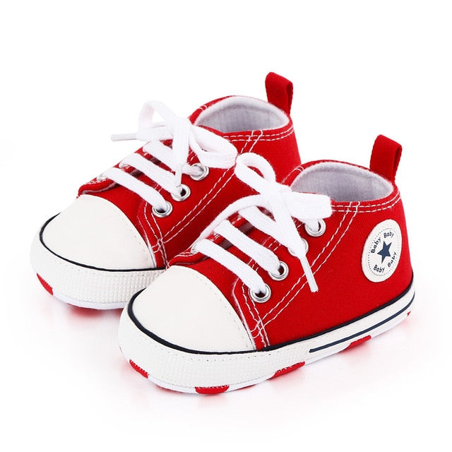 Unisex Toddler Pre-walker Crib Denim Shoes