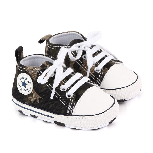 Unisex Toddler Pre-walker Crib Denim Shoes