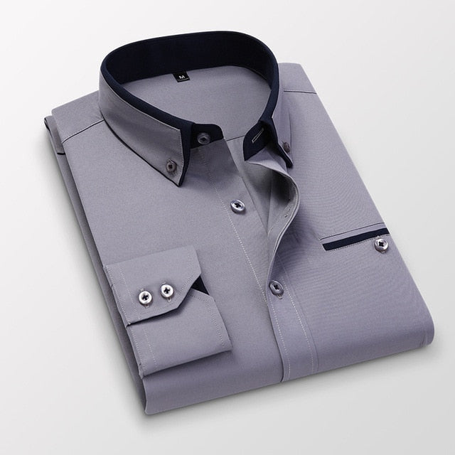 Goodthreads - Buttoned Down Men's Slim Fit Button Collar Solid Dress Shirt