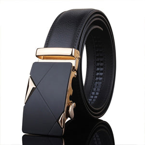 Genuine Leather Belts for Men - Automatic Buckle