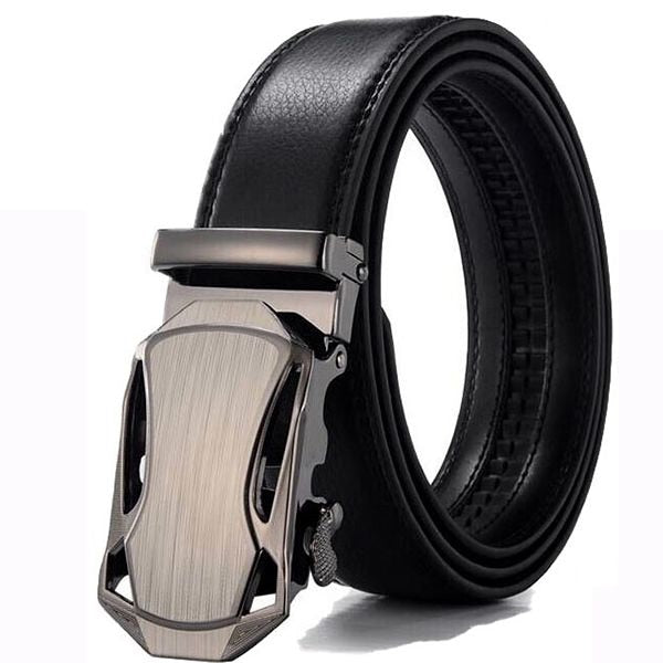 Genuine Leather Belts for Men - Automatic Buckle