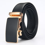 Genuine Leather Belts for Men - Automatic Buckle