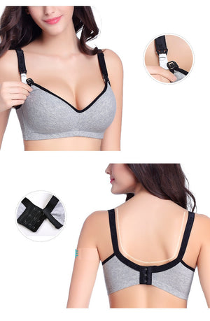 Cotton Breastfeeding Maternity Bra